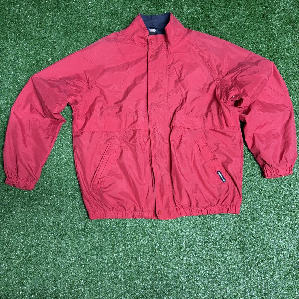Dickies Men’s Red Windbreaker Medium Lightweight Workwear Jacket